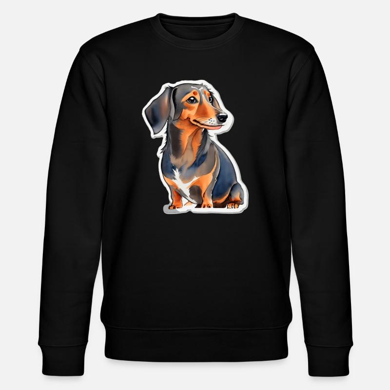 Dackel - Stanley/Stella Unisex Bio-Sweatshirt CHANGER - Schwarz