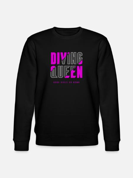Diving Queen - Stanley/Stella CHANGER Unisex Organic Sweatshirt - black