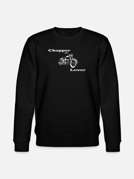 Chopper Lover white - Stanley/Stella CHANGER Unisex Organic Sweatshirt - black