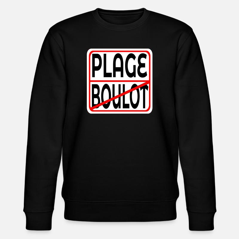 Début des vacances BOULOT PLAGE - Sweat bio CHANGER Stanley/Stella Unisexe - noir