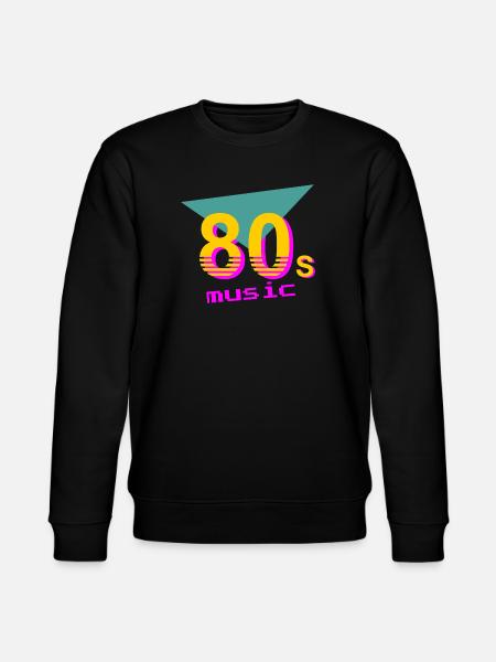 80s Music - Stanley/Stella CHANGER Unisex Organic Sweatshirt - black