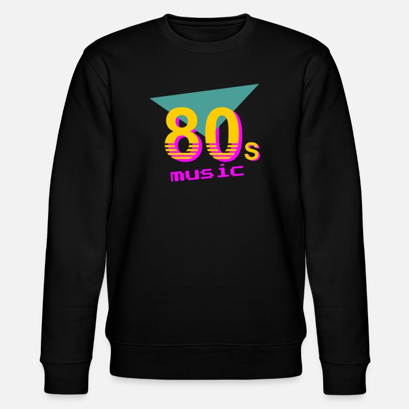 Musik der 80er Jahre - Stanley/Stella Unisex Bio-Sweatshirt CHANGER  - Schwarz