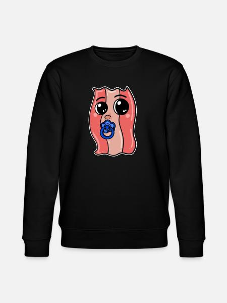 Baby Bacon - Bacon - Babybodysuit - Stanley/Stella CHANGER Unisex Organic Sweatshirt - black