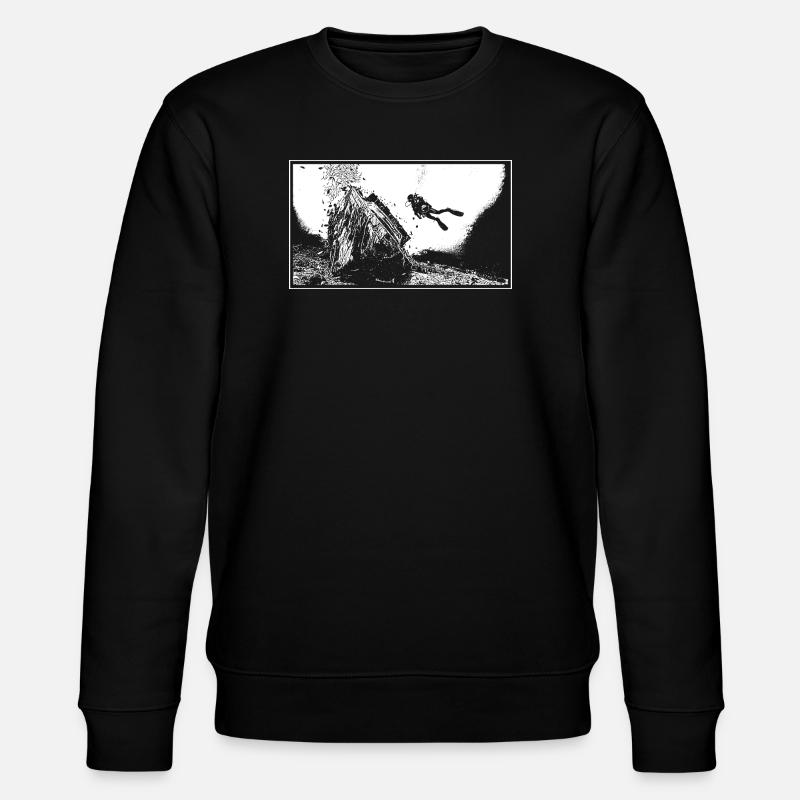 Das Wrack - Stanley/Stella Unisex Bio-Sweatshirt CHANGER  - Schwarz