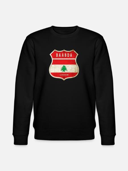 Baabda Libanon Wappen Flaggen Design - Stanley/Stella Unisex Bio-Sweatshirt CHANGER  - Schwarz
