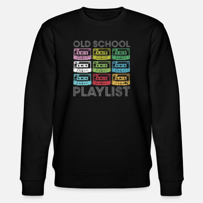 Tirage en grille de cassettes arc-en-ciel - Sweat bio CHANGER Stanley/Stella Unisexe - noir
