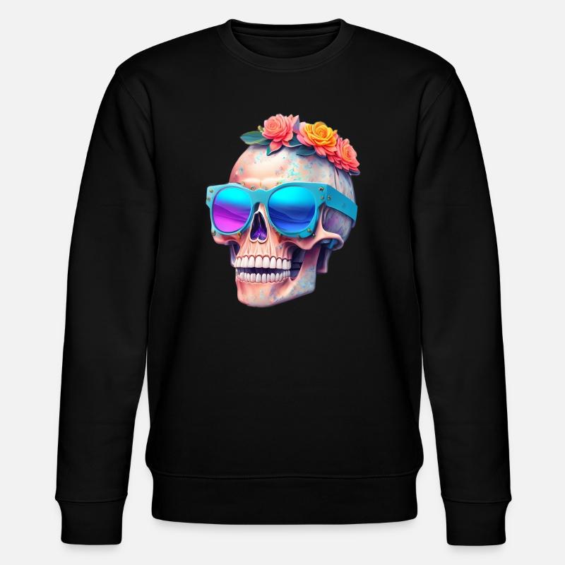 Crâne - Sweat bio CHANGER Stanley/Stella Unisexe - noir