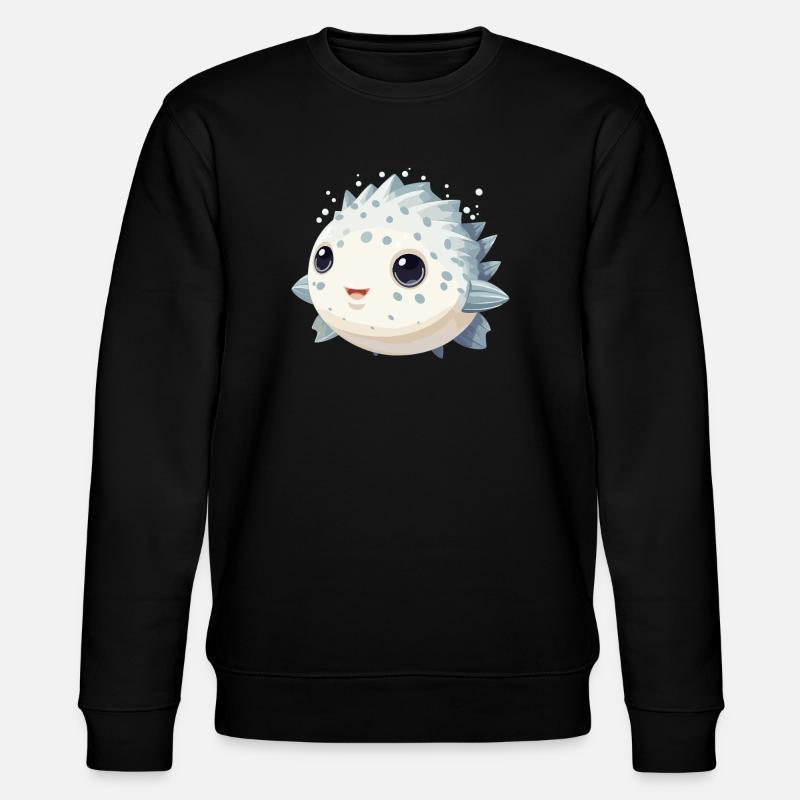 Mignon Kawaii Puffer Fish Fugu - Sweat bio CHANGER Stanley/Stella Unisexe - noir