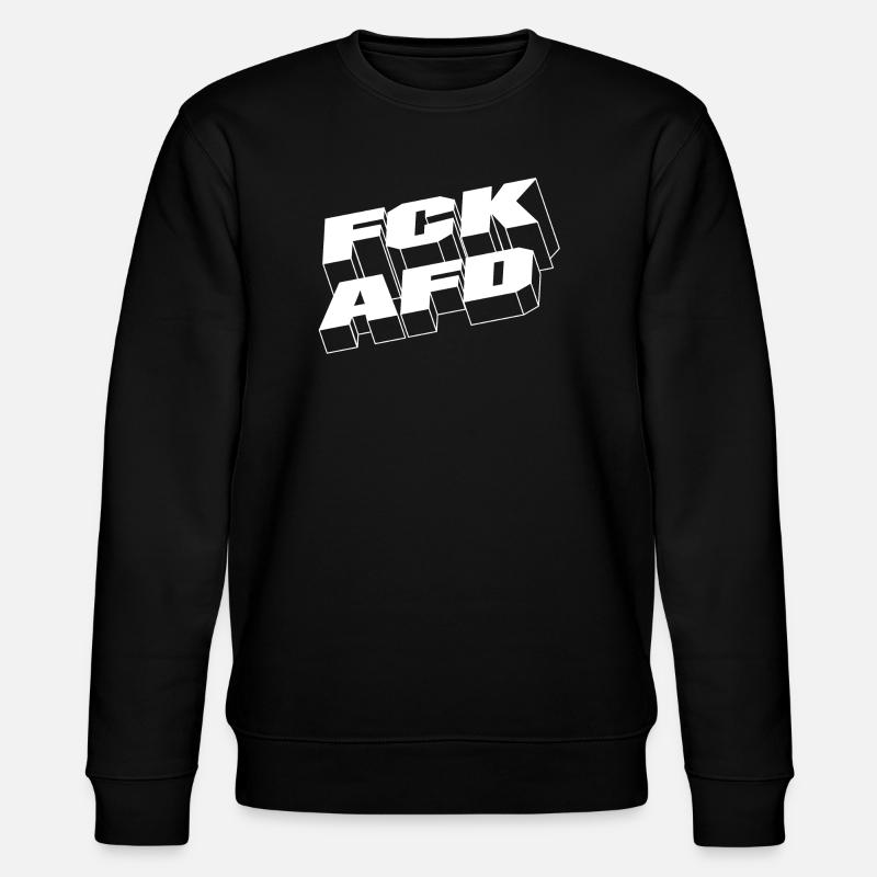 FCKAFD - Stanley/Stella Unisex Bio-Sweatshirt CHANGER  - Schwarz