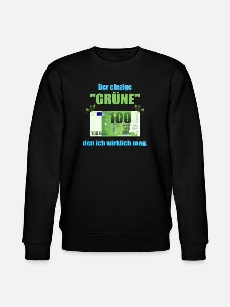 Den Grüne mag ich ! - Stanley/Stella Unisex Bio-Sweatshirt CHANGER  - Schwarz