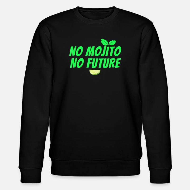 Mojito, Cocktail, Mojito-Fächer, Rum - Stanley/Stella Unisex Bio-Sweatshirt CHANGER  - Schwarz