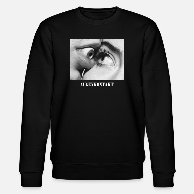 Augenkontakt Schwarzweiß - Stanley/Stella Unisex Bio-Sweatshirt CHANGER - Schwarz