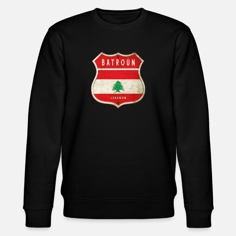Batroun Liban Armoiries Drapeaux Design - Sweat bio CHANGER Stanley/Stella Unisexe - noir