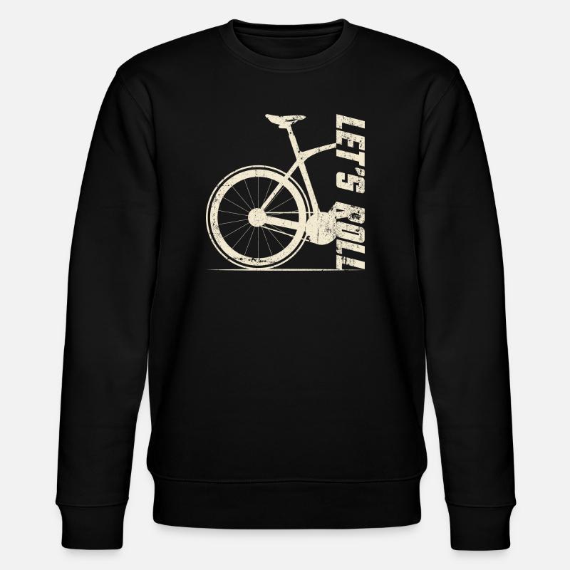 Retro Bicycle Silhouette - Stanley/Stella CHANGER Unisex Organic Sweatshirt - black