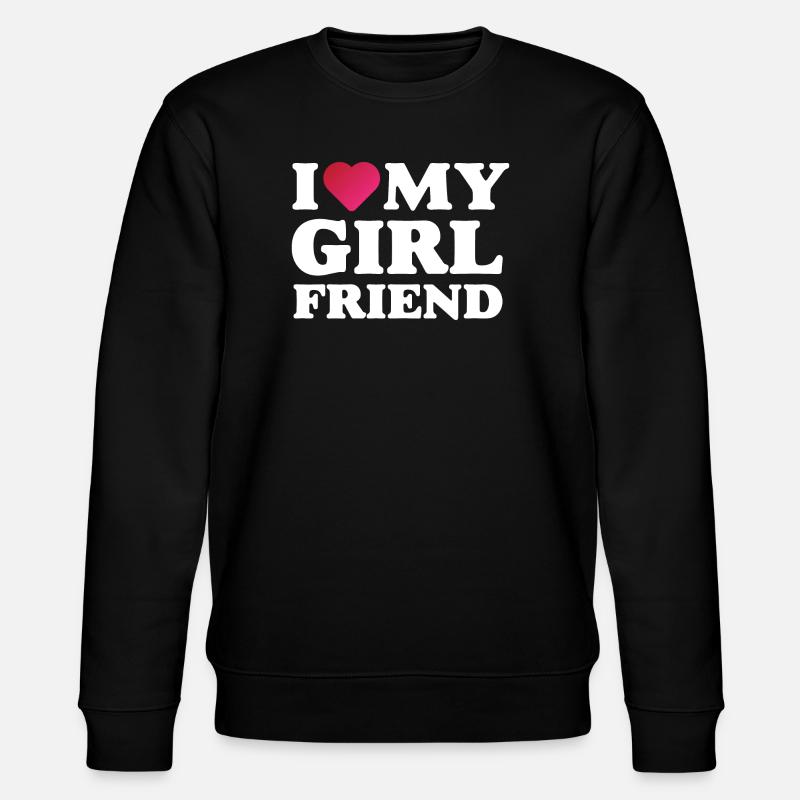 Ich liebe meine Freundin - Stanley/Stella Unisex Bio-Sweatshirt CHANGER  - Schwarz
