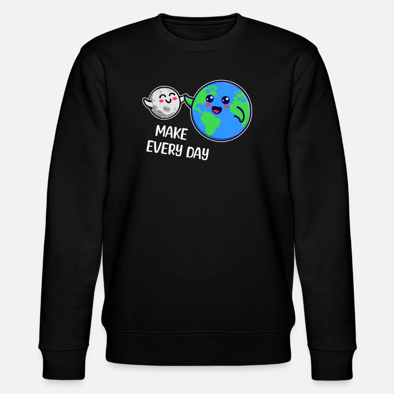 Mutter Erde Statement Umweltfreundlich Umwelt - Stanley/Stella Unisex Bio-Sweatshirt CHANGER  - Schwarz