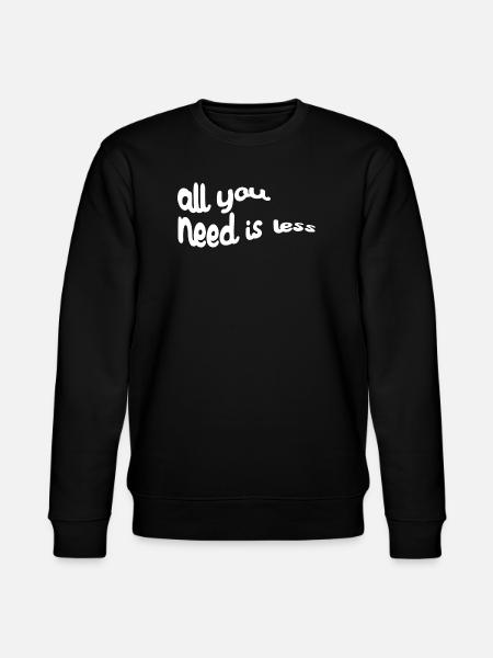 Umweltschützer Umweltschutz Umwelt Erde Statement - Stanley/Stella Unisex Bio-Sweatshirt CHANGER  - Schwarz