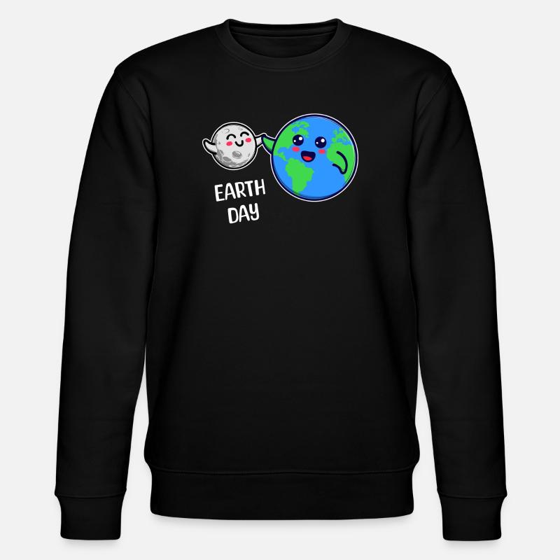 Mother Earth Environment Eco-Friendly Statement - Stanley/Stella CHANGER Unisex Organic Sweatshirt - black