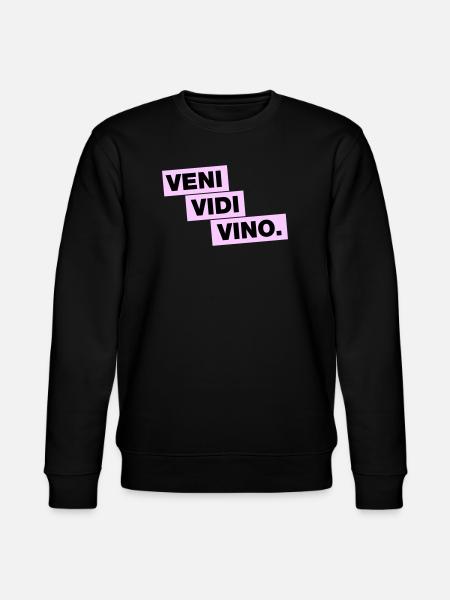 Veni Vidi Vino - Stanley/Stella Unisex Bio-Sweatshirt CHANGER - Schwarz