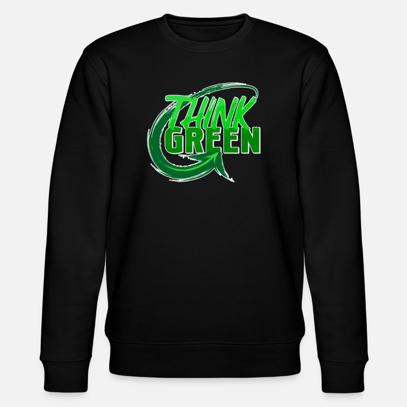 Umwelt Umweltschützer Statement Erde Mutter Natur - Stanley/Stella Unisex Bio-Sweatshirt CHANGER  - Schwarz