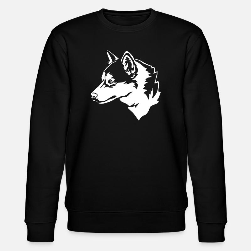Husky Head "Black Edition" - Stanley/Stella CHANGER Unisex Organic Sweatshirt - black