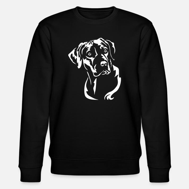 Rhodesian Ridgeback Kopf "Black Edition" - Stanley/Stella Unisex Bio-Sweatshirt CHANGER - Schwarz