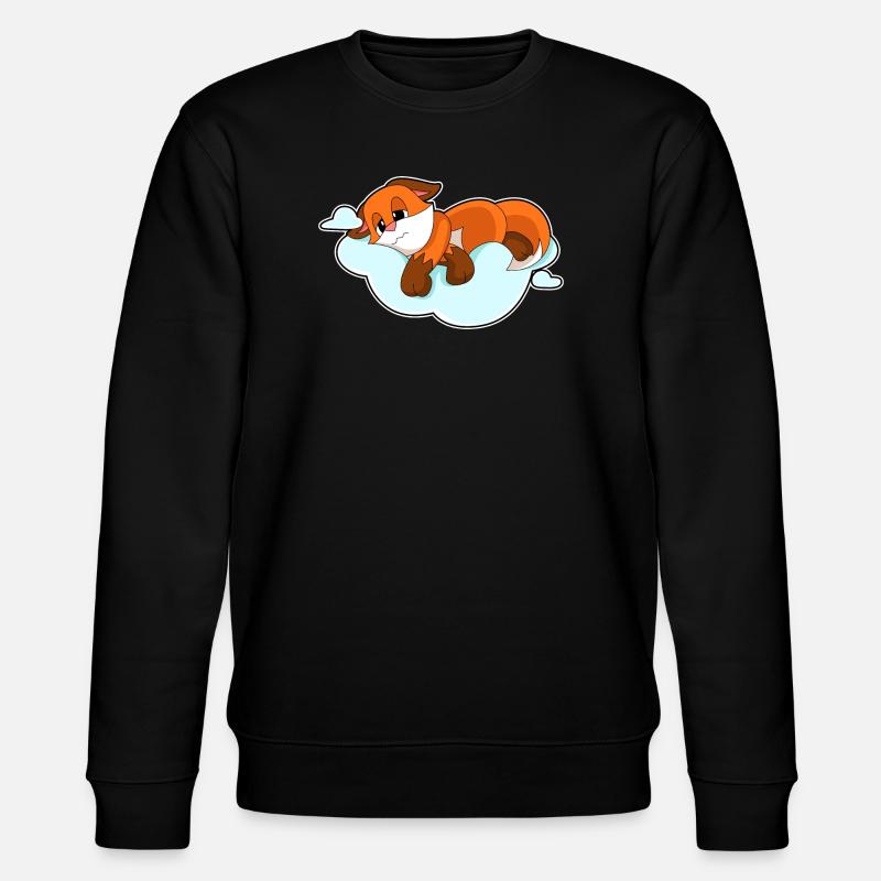 Fox Clouds - Stanley/Stella CHANGER Unisex Organic Sweatshirt - black
