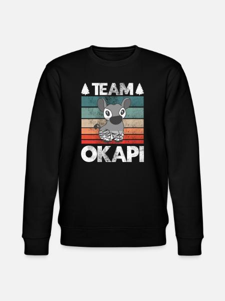 Okapi das Juwel des Dschungels - Stanley/Stella Unisex Bio-Sweatshirt CHANGER - Schwarz