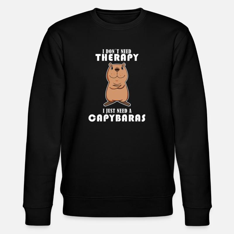 Capybara Wasserschwein Capybaras - Sweat bio CHANGER Stanley/Stella Unisexe - noir