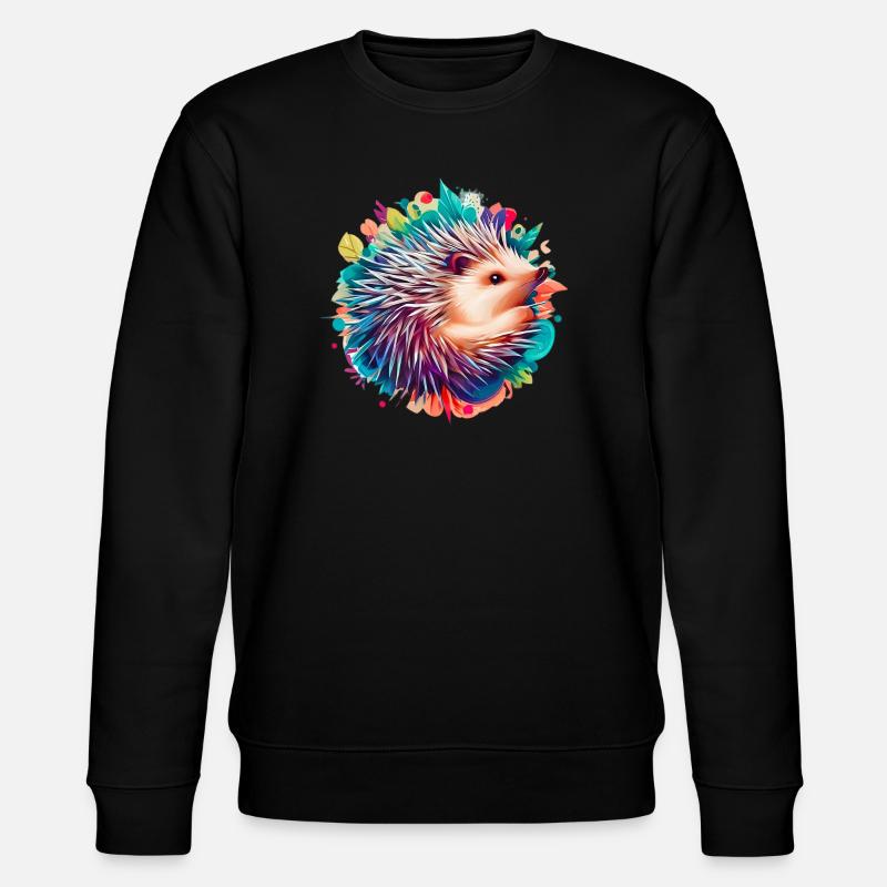 Igel - Stanley/Stella Unisex Bio-Sweatshirt CHANGER  - Schwarz