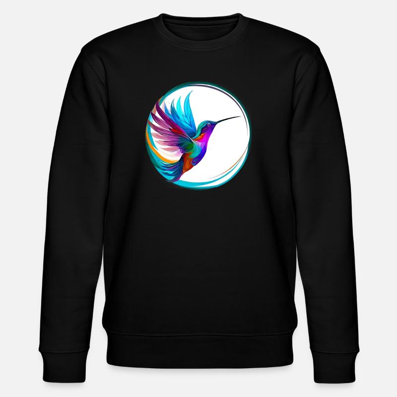 Kolibri - Stanley/Stella Unisex Bio-Sweatshirt CHANGER  - Schwarz