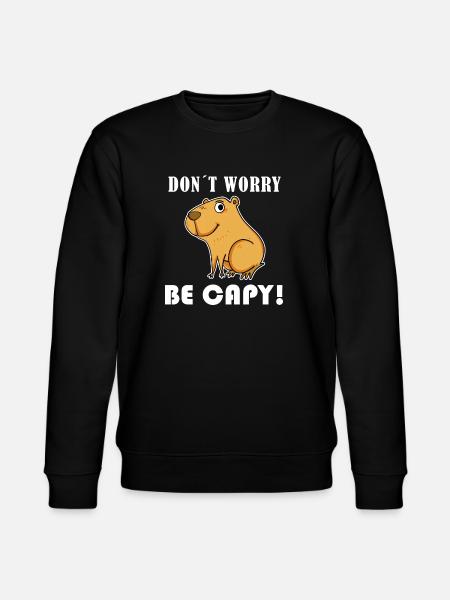 Capybara Wasserschwein Capybaras - Stanley/Stella CHANGER Unisex Organic Sweatshirt - black