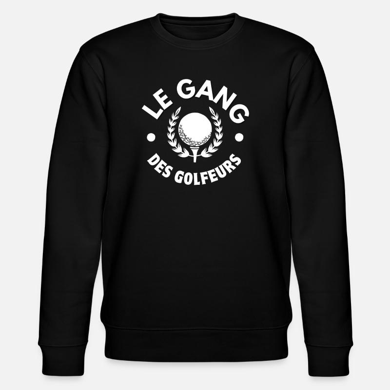 golf, golf fan, golfer - Stanley/Stella CHANGER Unisex Organic Sweatshirt - black