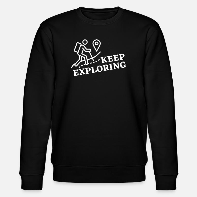 Keep Exploring - Stanley/Stella Unisex Bio-Sweatshirt CHANGER  - Schwarz