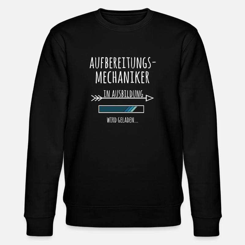 Ausbildung Aufbereitungsmechaniker Beruf - Stanley/Stella Unisex Bio-Sweatshirt CHANGER  - Schwarz
