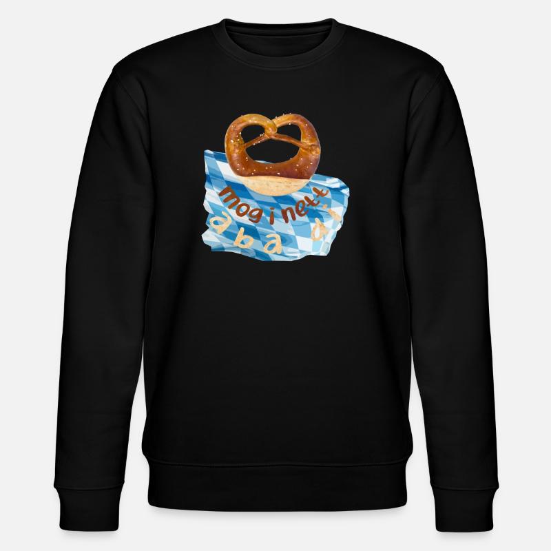 Wiesen Brezel - Stanley/Stella Unisex Bio-Sweatshirt CHANGER  - Schwarz