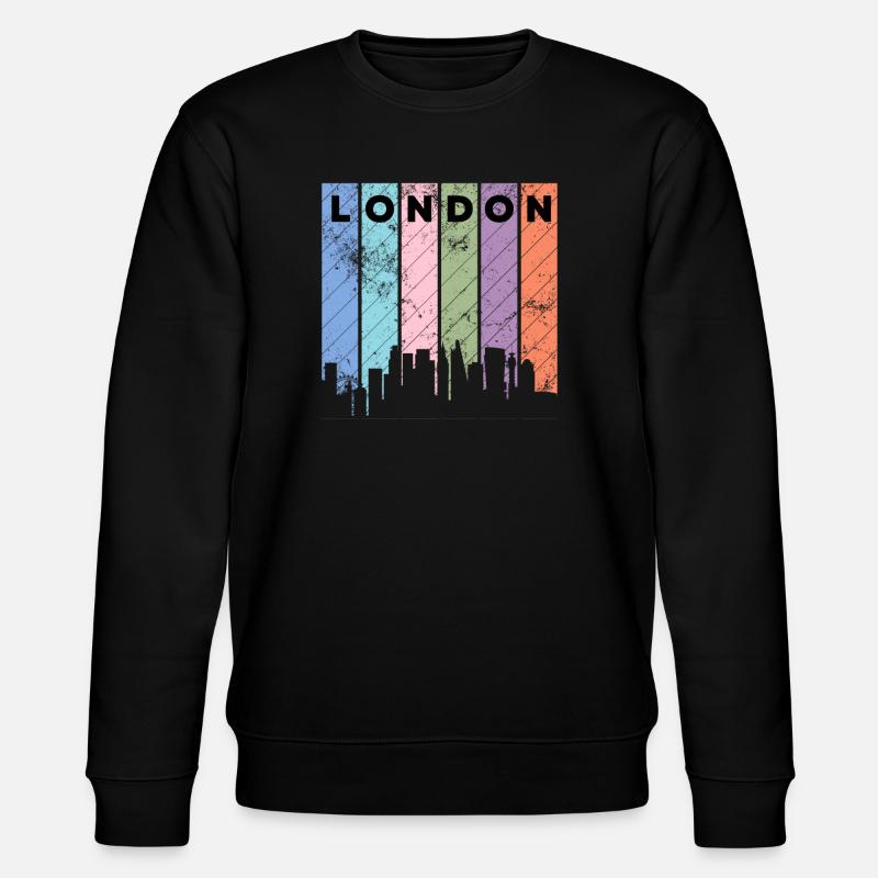 London - Stanley/Stella Unisex Bio-Sweatshirt CHANGER  - Schwarz