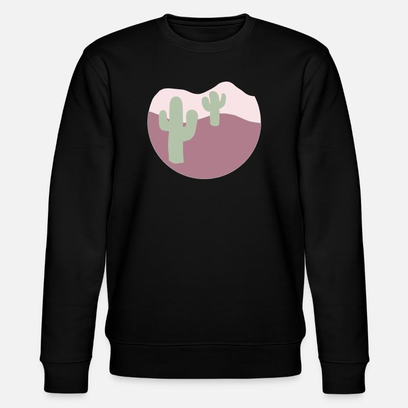 Désert avec des cactus - Sweat bio CHANGER Stanley/Stella Unisexe - noir