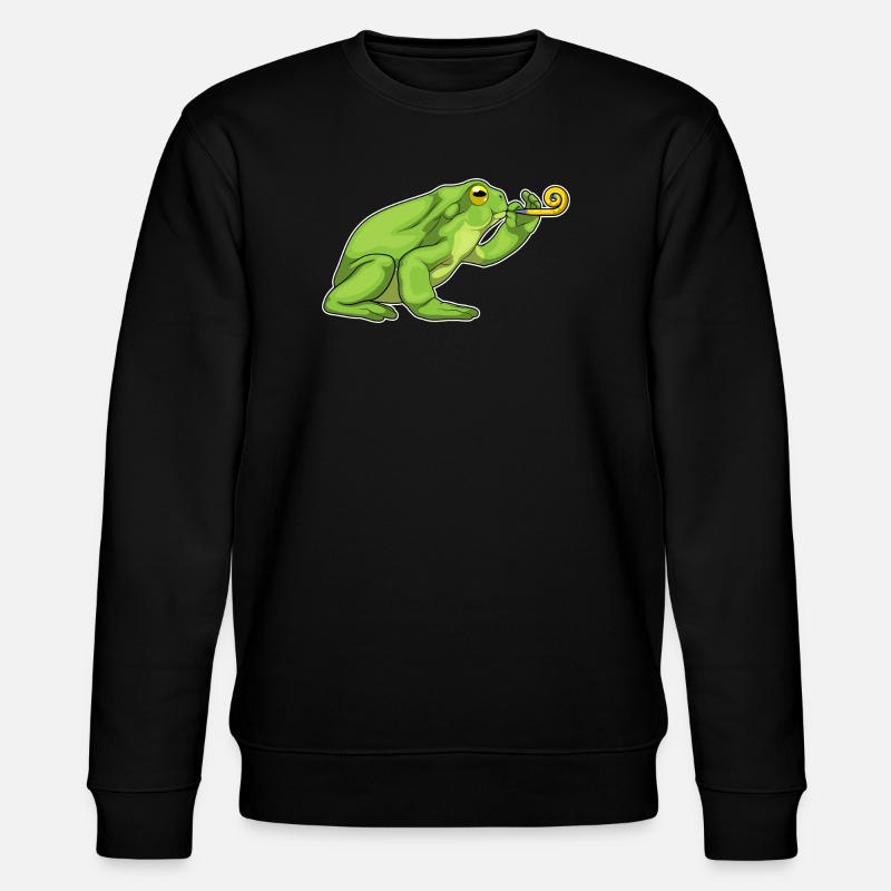 Frog Birthday Toad - Stanley/Stella CHANGER Unisex Organic Sweatshirt - black