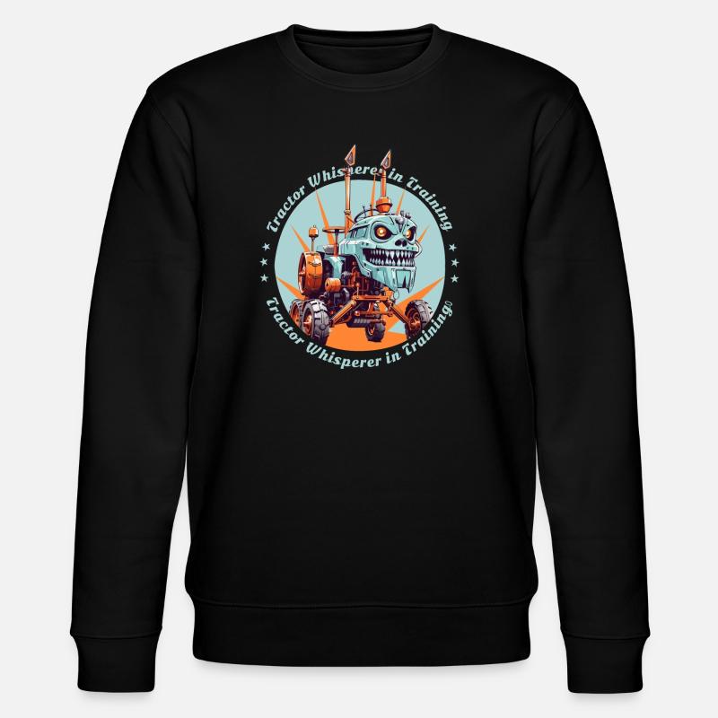 Traktorflüsterer in der Ausbildung - Stanley/Stella Unisex Bio-Sweatshirt CHANGER  - Schwarz