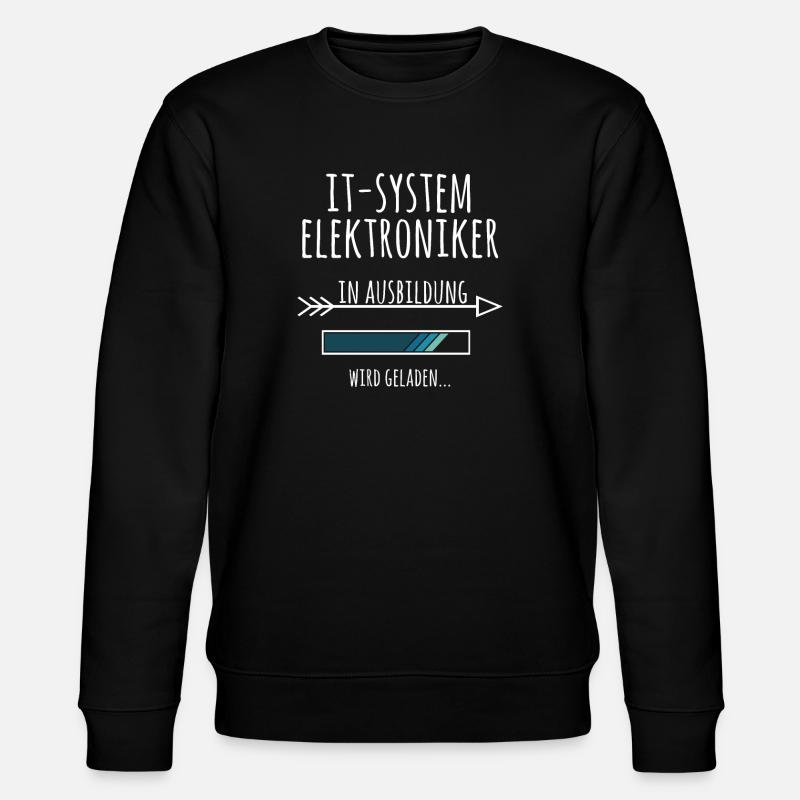 IT-Systemelektroniker Ausbildung Beruf Geschenk - Stanley/Stella Unisex Bio-Sweatshirt CHANGER  - Schwarz