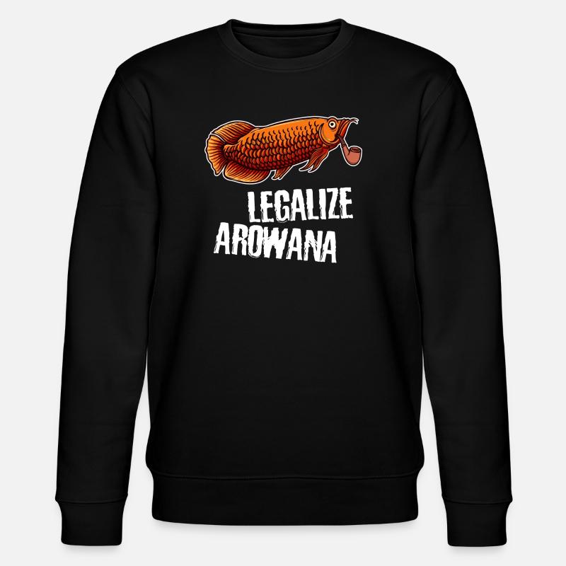 Fish Statement Pets Pet Animals - Stanley/Stella CHANGER Unisex Organic Sweatshirt - black