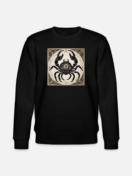 Zodiac Cancer - Stanley/Stella Unisex Bio-Sweatshirt CHANGER  - Schwarz