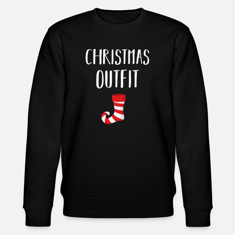 Weihnachten lustiges Weihnachtskostüm - Stanley/Stella Unisex Bio-Sweatshirt CHANGER - Schwarz