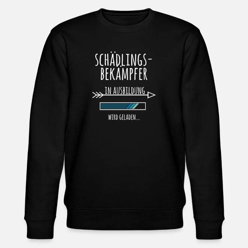 Schädlingsbekämpfer Ausbildung Geschenk Schädlinge - Stanley/Stella Unisex Bio-Sweatshirt CHANGER  - Schwarz