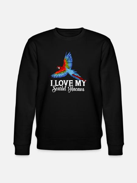 J'adore mes aras écarlates - Sweat bio CHANGER Stanley/Stella Unisexe - noir