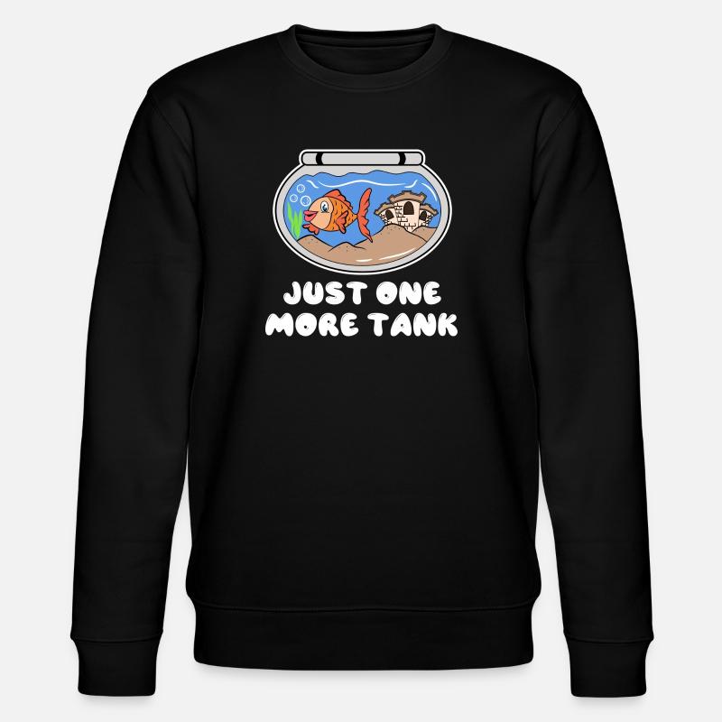 Aquarium Statement Goldfisch Haustiere Kuscheltier - Stanley/Stella Unisex Bio-Sweatshirt CHANGER - Schwarz
