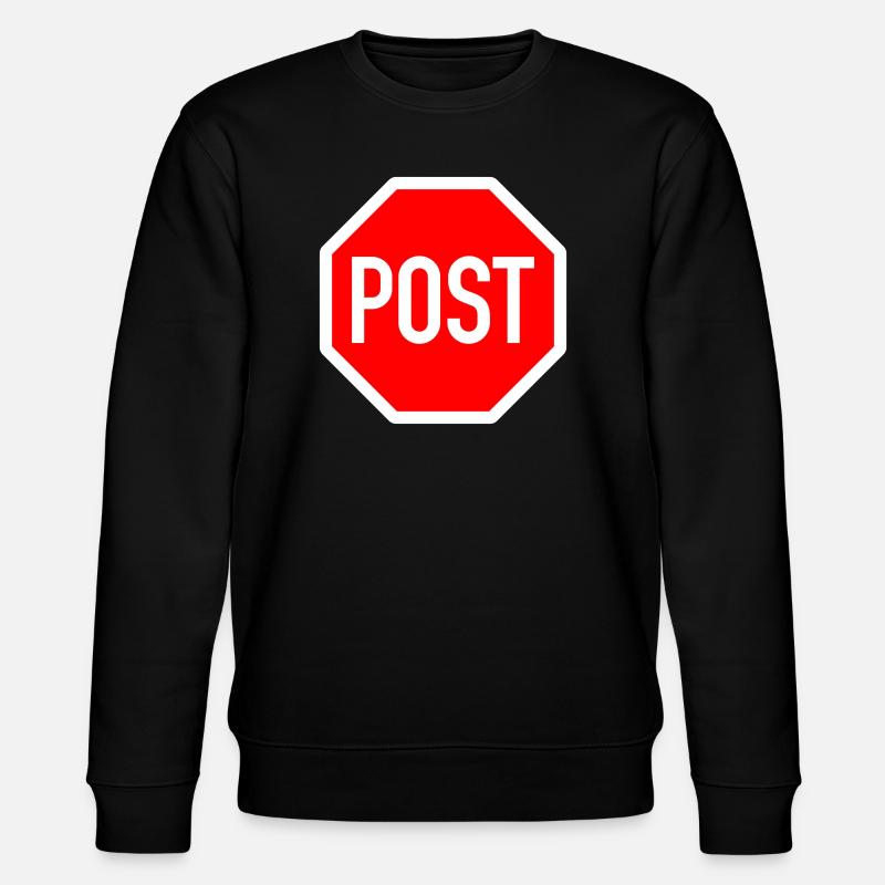 post oder stop? - Stanley/Stella Unisex Bio-Sweatshirt CHANGER  - Schwarz