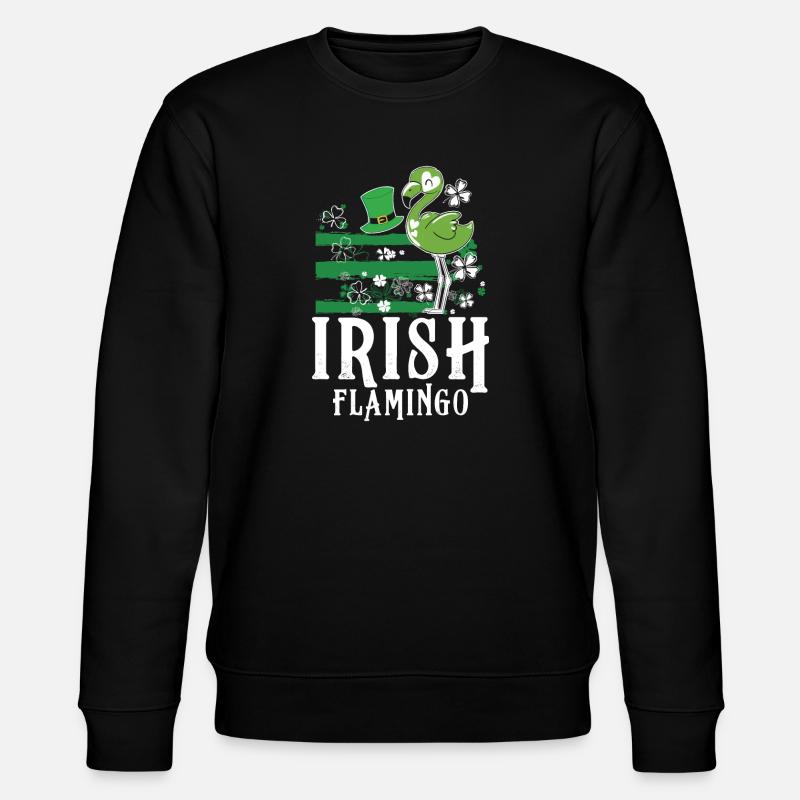 Irish flamingo - Stanley/Stella Unisex Bio-Sweatshirt CHANGER - Schwarz