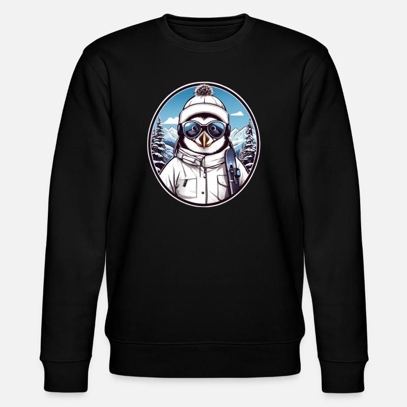 Pingouin mignon - Sweat bio CHANGER Stanley/Stella Unisexe - noir